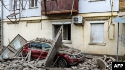 Наслідки російського обстріл Херсона, лютий 2024 року