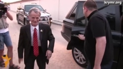 Приезд Мустафы Джемилева на выездное заседание Меджлиса Приезд Мустафы Джемилева на выездное заседание Меджлиса