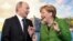 Владимир Путин и Ангела Меркель. Коллаж