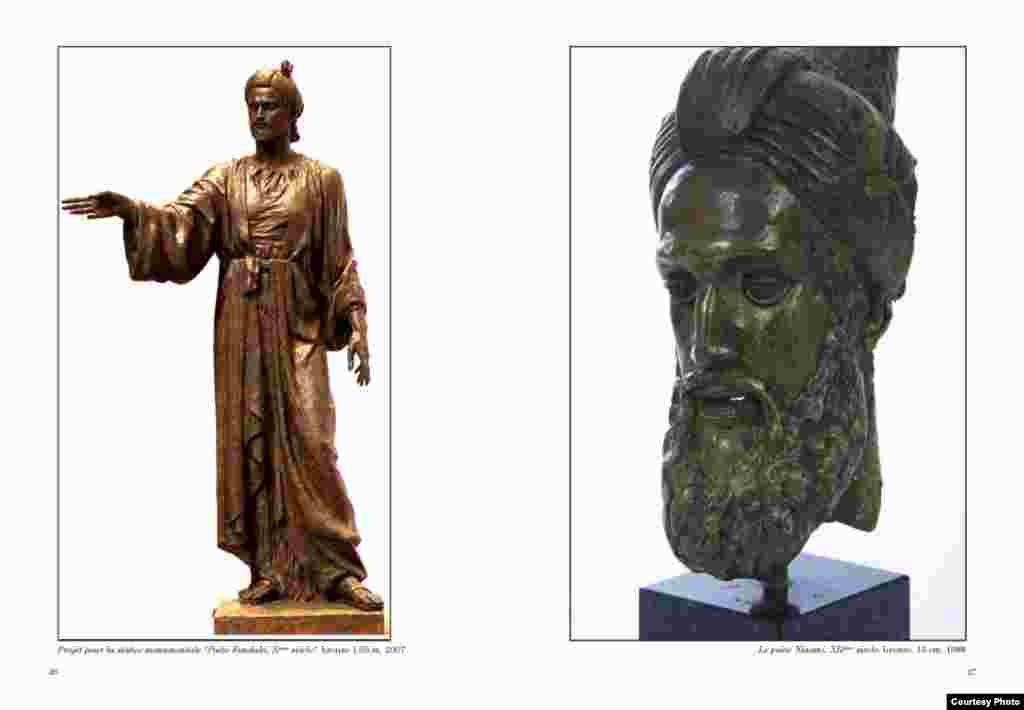 Муҷассамаи  сохтаи Амрӣ Аминов, муҷассамасози тоҷики муқими Фаронса. 