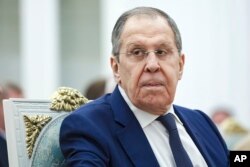 Міністр закордонних справ Росії Сергій Лавров на церемонії вручення вищих державних нагород у Кремлі. Росія, 22 травня 2025 року