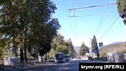 Укрепления на въезде в Алушту, сентябрь 2024 года, Крым.