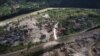 Bosnia and Herzegovina -- Drone shots of the village of Donja Jablanica, devastated by flash floods and landslides, Jablanica, October 7, 2024