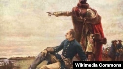 "Иван Мазепа и Карл XII на Днепре после Полтавской битвы". Картина шведского художника Густава Седерстрема (1879)