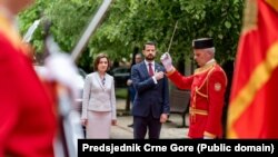 Maja Sandu i Jakov Milatović na Cetinju, 19. maj 2025.