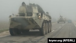 Российская военная техника на улицах Крыма. 2021 год (фотогалерея)