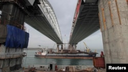 Будівництво мосту через Керченську протоку, 4 грудня 2017 року