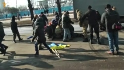 Момент вибуху у Харкові Момент вибуху у Харкові