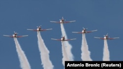 Sa vojne parade povodom 30 godišnjice od operacije Oluja. Zagreb, Hrvatska, 31.jul 2025.