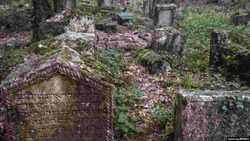 Караимское кладбище в Иософатовой долине «Балта Тиймез» – именно его исследовал Фиркович. Здесь маршрут нашего путешествия по Чуфут-Кале заканчивается