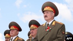 Александр Лукашенко на параде в честь Дня независимости Белоруссии