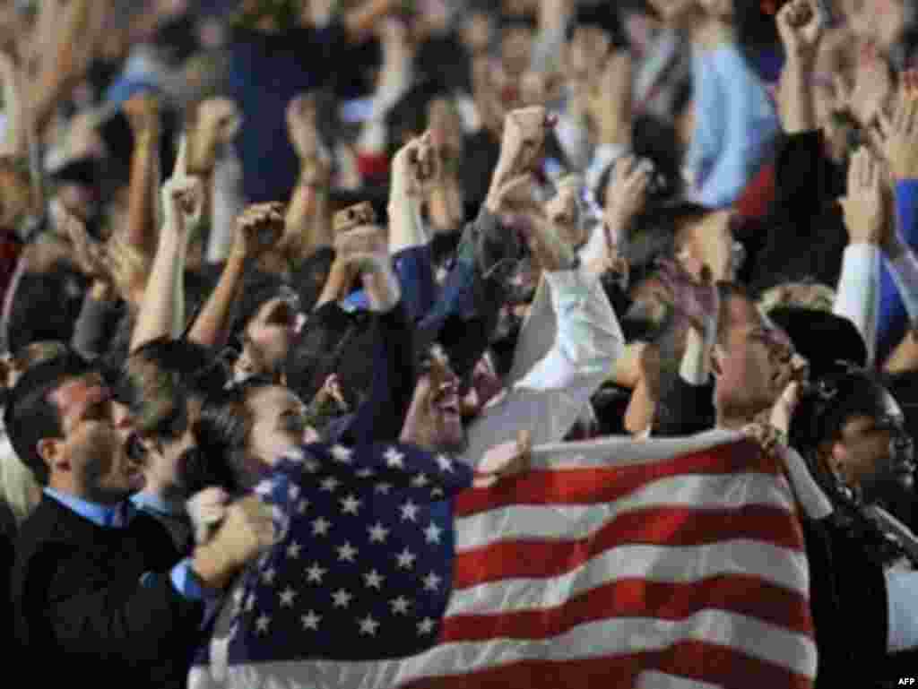 Прихильники Бараки Обами у Чикаго вітають новообраного президента