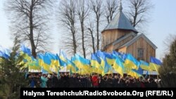 Вшанування Михайла Вербицького в селі Млини (Польща), 4 березня 2018 року.