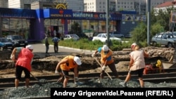 Фотоархив: масштабная реконструкция улицы Тукая