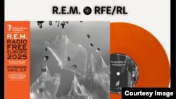 Пісня R.E.M. для Радіо Свобода на вініловому носії помаранчевого кольору