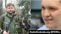 Російський депутат Денис Ахромкін і «доброволець» з Росії, колишній боєць полку «Азов» Артем Широбоков