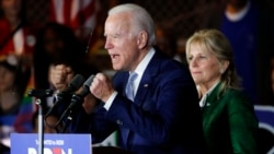 Джо Байден виступає перед прихильниками під час виборів кандидата в президенти від Демократично партії, Каліфорнія, березень 2020 року