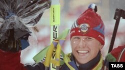 Анфиса Резцова на зимней Олимпиаде во французском Альбервиле, февраль 1992 года