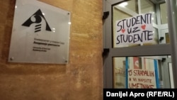 Akademija umetnosti Novi sad, blokada u znak podrške studentskim protestima, novembar 2024.