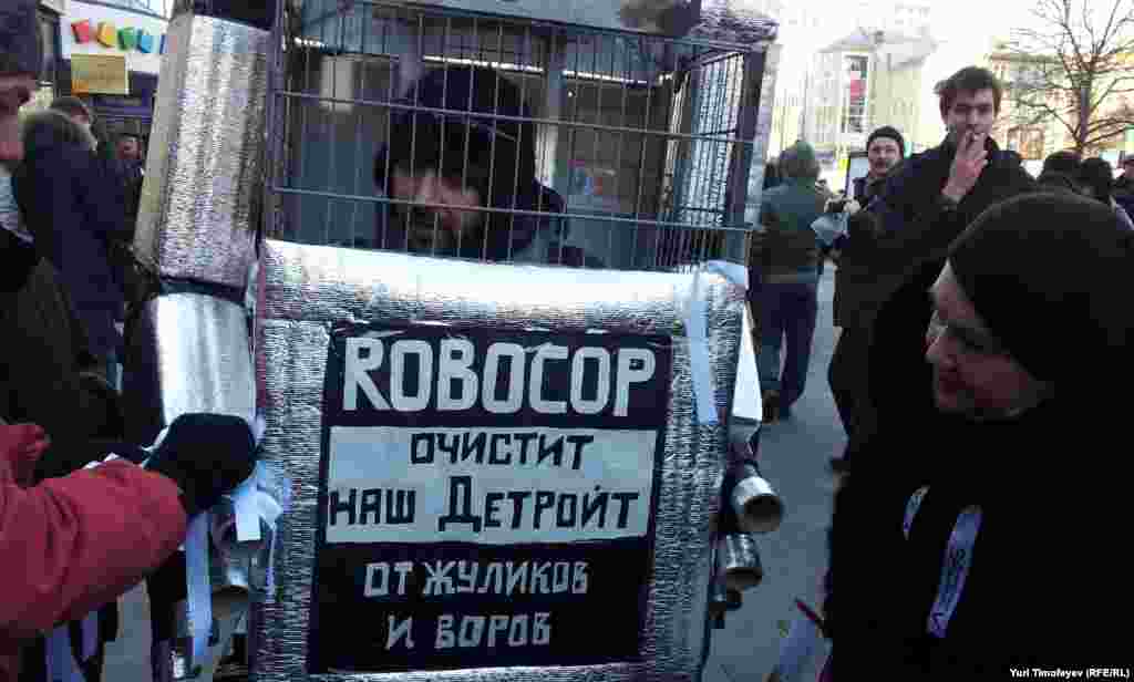 Митинг "За честные выборы" на Новом Арбате 10 марта 2012 года