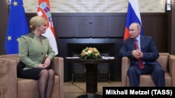 Kolinda Grabar Kitarović i Vladimir Putin, 18. oktobar 2017.