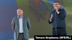 Председатель партии социалистов Игорь Додон и лидер "Нашей партии" Ренато Усатый