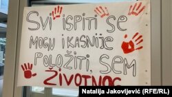 Poruka studenata koji su blokirali Ekonomski fakultet u Subotici, 10. decembar 2024.