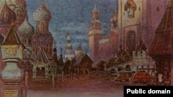 Эскиз декорации к опере ''Хованщина''. Аполлинарий Васнецов, 1897 год