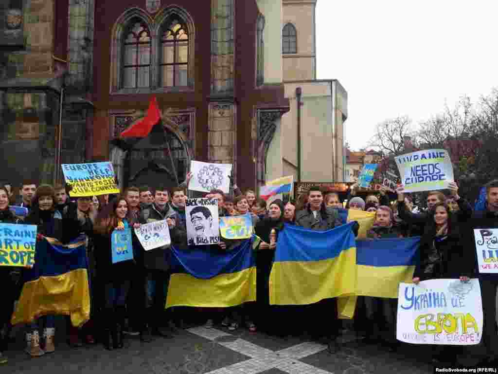 Євромайдан в Празі (Чехія)