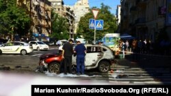 Автомобиль, на котором ехал Павел Шеремет