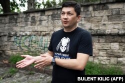 Голова Миколаївської обласної військової адміністрації Віталій Кім під час інтерв’ю AFP. Миколаїв, 17 серпня 2022 року