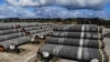 Труби для газопроводу Nord Stream 2 в порту Мукран, вересень 2020 року