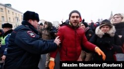 Задержания на акции 28 января в Москве, архивное фото
