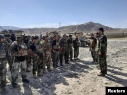 Afghan special forces arriving in Faizabad for reinforcement on July 4.
