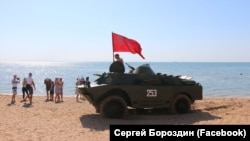 Российская бронемашина в Керчи, 20 июля 2019 год