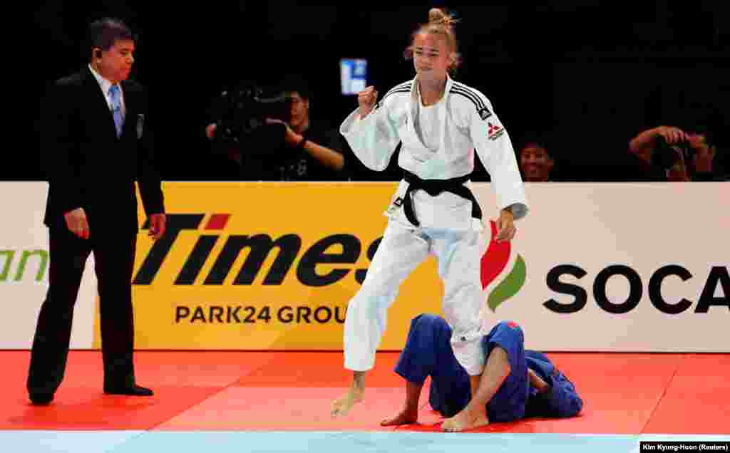 Українська спортсменка Дар’я Білодід здобула «золото» на чемпіонаті світу з дзюдо в категорії до 48 кілограмів. Токіо, 25 серпня 2019 року БІЛЬШЕ ПРО ЦЕ