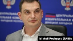 Роман Лягин в оккупированном российскими гибридными силами Донецке, 31 октября 2014 года