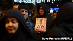 Sa protesta SPC u Podgorici 27. decembra 2019.