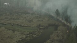 Згоріле селище у пожежах в Житомирській області – відео з дрона Згоріле селище у пожежах в Житомирській області – відео з дрона