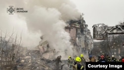 Наслідки одного з попередніх російських ударів по Полтаві, фото ілюстративне