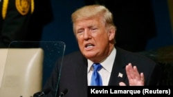 Президент США Дональд Трамп під час виступу на Генасамблеї, 19 вересня 2017 року
