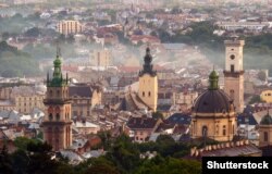 Вигляд на стару частину Львова