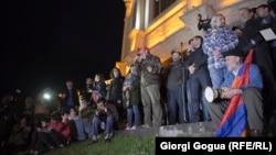 Акция протеста в Гюмри, Армения, 27 апреля 2018 года