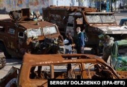 Виставка знищеної російської бойової техніки в Києві. 22 жовнтя 2024 року