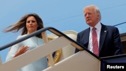 Дональд Трамп із дружиною прибули до Ізраїлю, 22 травня 2017 року