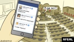 Політична карикатура Євгенії Олійник