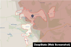 Часов Яр на карте DeepState по состоянию на 5 августа 2025 года