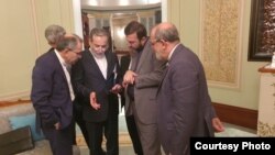 Іранська делегація в Омані на переговорах зі США 12 квітня 2025 року.