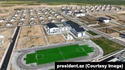 Село в Агдамском районе во время официального открытия в мае 2025 года.