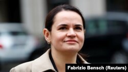 5 жовтня Тихановська (на фото) заявила, що хоче зустрітися з Путіним